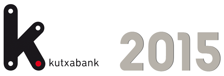 Kutxabank-eko logoaz eta 2015 zenbakiaz osoturiko irudia