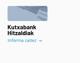 Kutxabank Hitzaldiak