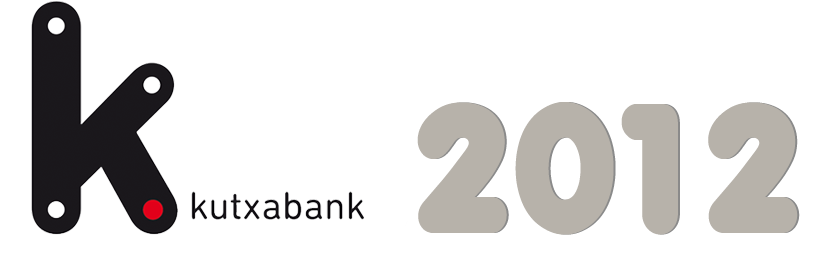 Imagen compuesta con el logo de Kutxabank y el número 2012