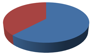 Grafikoa: Lan istripuak: Eragina: %62 baja barik eta %38 bajaduna