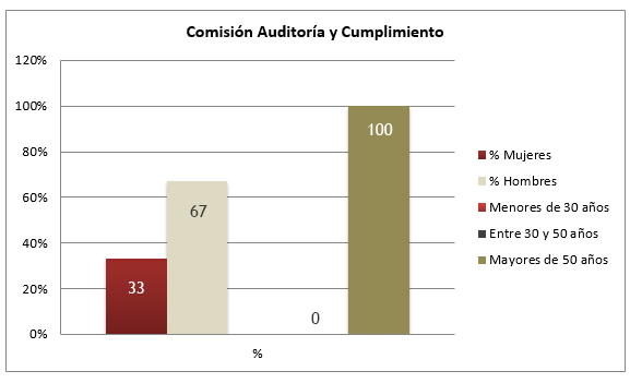 Gráfico sobre la Comisión Auditoría y Cumplimiento