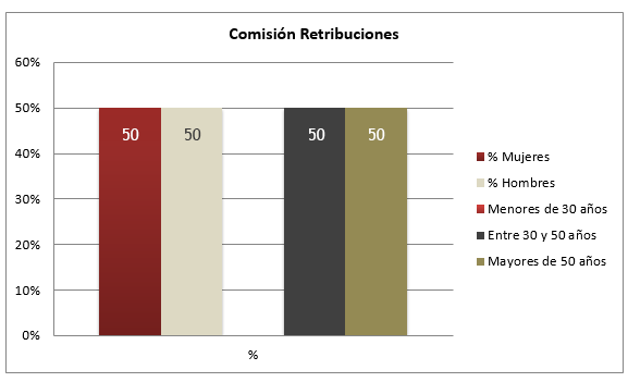 Gráfico sobre la Comisión Retribuciones