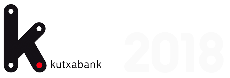 Imagen compuesta con el logo de Kutxabank y el número 2018